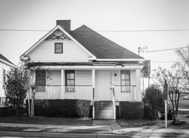 Montgomery, Alabama, USA - 29 January, 2017: Nat King Cole's childhood home or parsonage now an official landmark in Montgomery, Alabama.