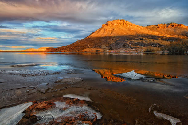 istock Flatiron Reservoir in Larimer County at sunset 640965776