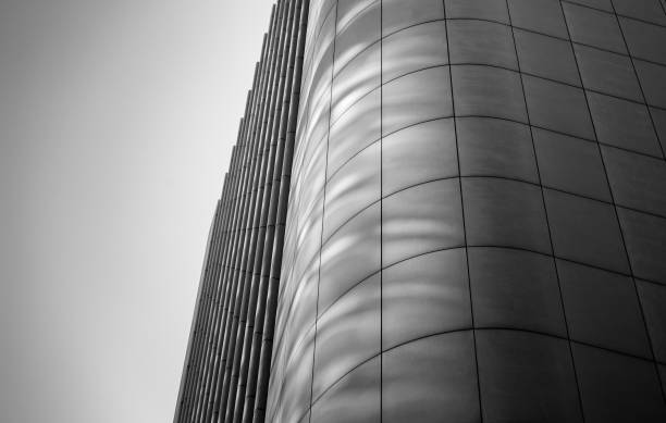 istock windows of business building with B&W color 640966694