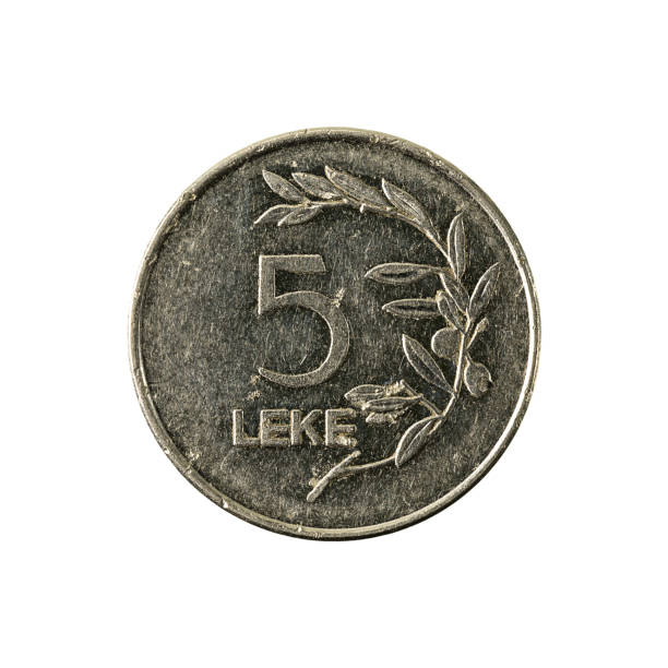 istock 5 albanian lek coin (2000) obverse isolated on white background 640974038