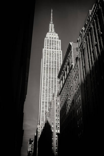 istock Sepia toned view of Empire State Building 640974428