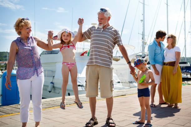 istock Happy multi-generation family having fun outdoor 640975336
