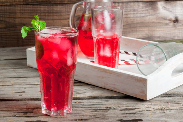 istock Summer iced drink - tea or juice 640976004