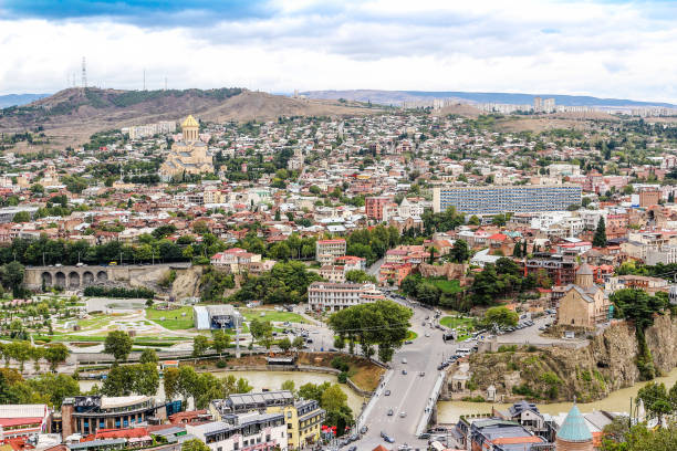 istock Panoramic view of Tbilisi, Georgia 640980358