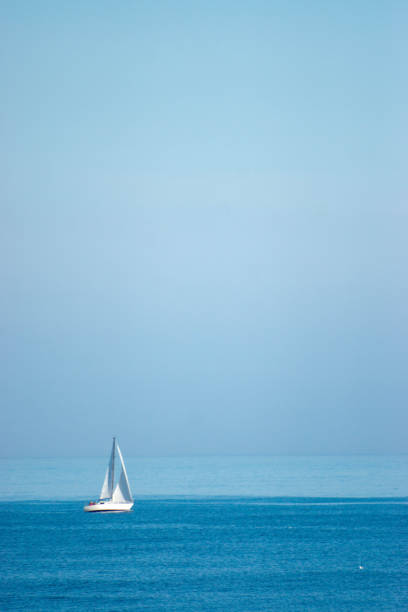 istock Lone yacht off Seaton Sluice 640989404