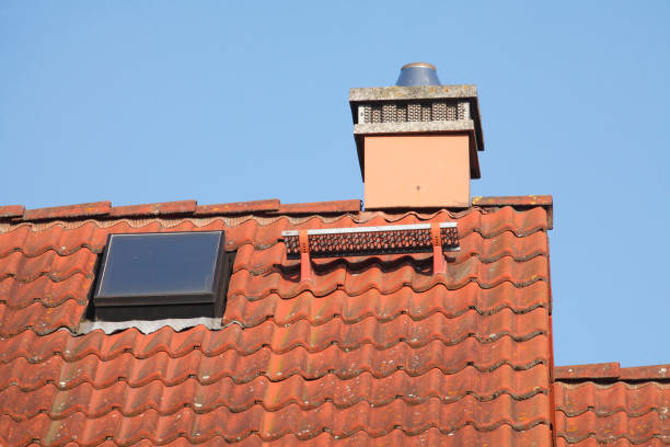istock Roof, roof hatch, chimney 640990814