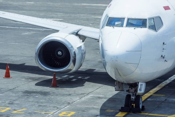 istock airplane at parking apron 640991224