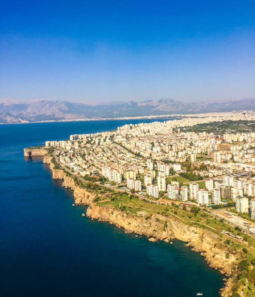 istock Antalya City from plane 640992254