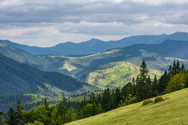 istock Mountain landscape, autumn day. Carpathian Mountains, Ukraine. 640993602