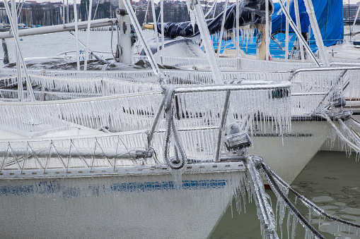 Frozen sailboats
