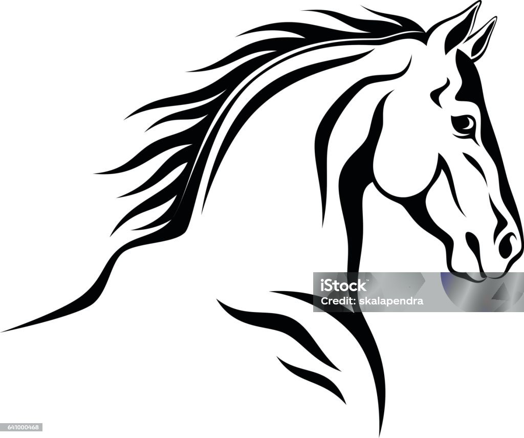 Horse head - Royaltyfri Häst vektorgrafik