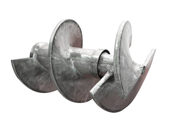istock Spiral Archimedes screw mover industrial machinery isolated 641001166