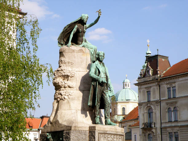 istock The Preseren Monument in the Sunlight, Slovenia 641001526