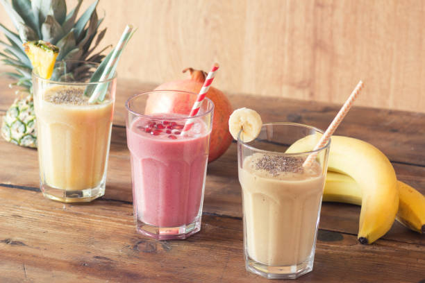 istock Pineapple, Pomegranate and Banana smoothie 641002854
