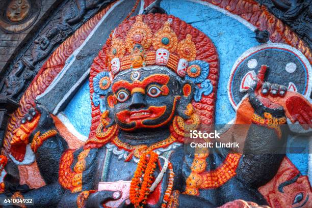 Kali Statue In Kathmandu Stock Photo - Download Image Now - Kālī - Deity, Kathmandu, Nepal