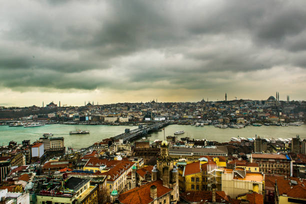 istock Istanbul cityscape from Galata Tower 641007720