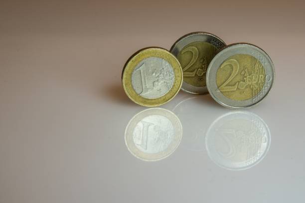istock Close-up of Euro coins 641009070