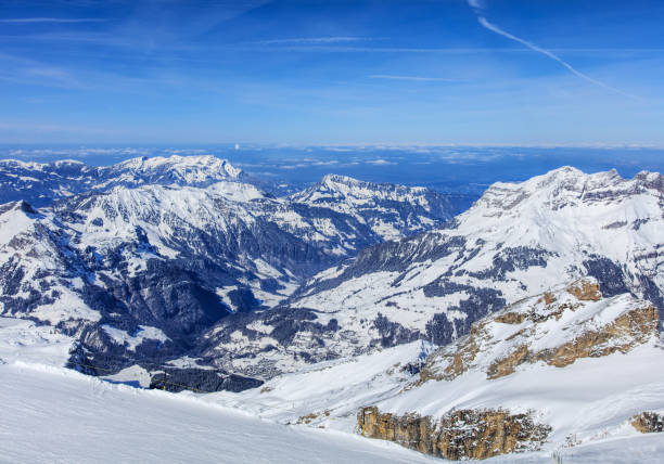 istock Alps, wintertime view from Mt. Titlis in Switzerland 641009260