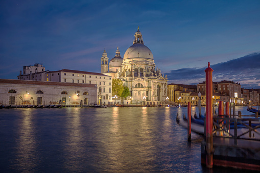 View across the Grand Canal in Venice to the Basilica Santa Maria Salute.