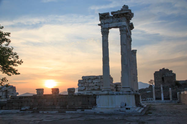 istock Temple of Trajan, Pergamon, Turkey 641014216