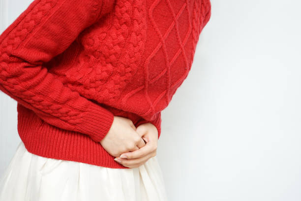 istock Young Woman suffer from stomachache 641015200