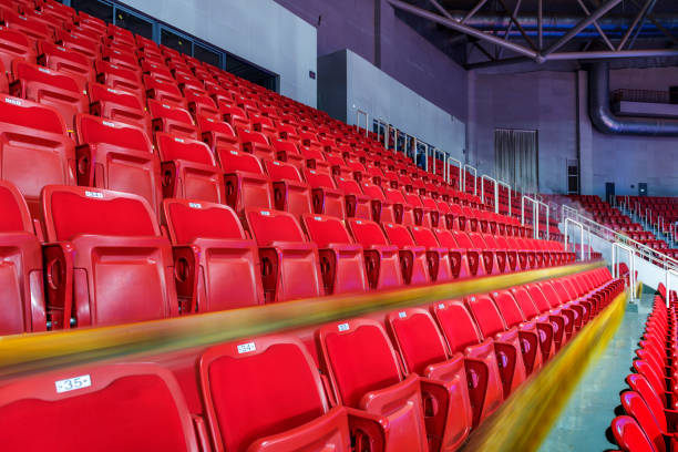 istock Rows of empty seats waiting for the audience 641016424