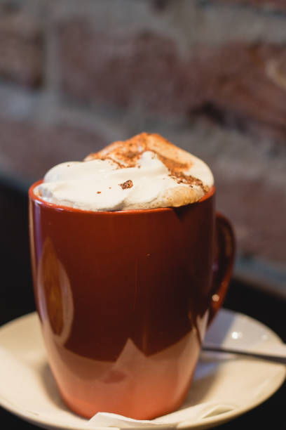 istock Coffee with whipped cream for breakfast 641025118