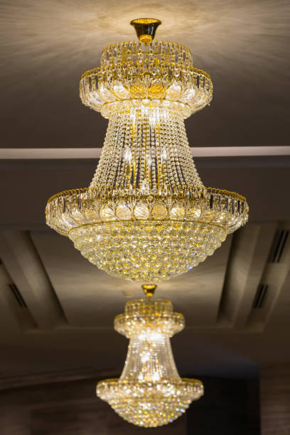 istock Beautiful crystal chandelier 641027918