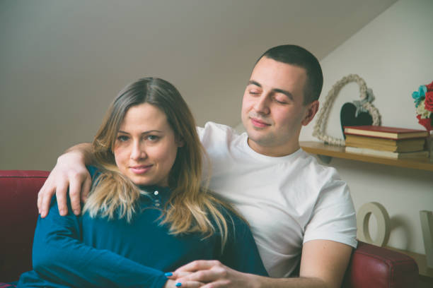 istock Lifestyle. Beautiful couple in bed 641029806