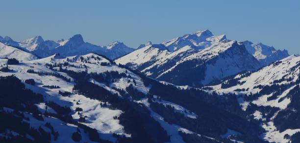 istock View from the Rellerli ski area, Switzerland 641034938