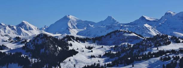 istock Snow covered mountain range in the Bernese Oberland 641034966