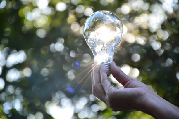 istock Hand of person holding light bulb for idea or success 641037730