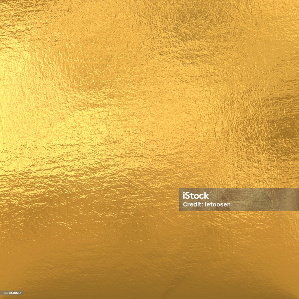 Gold foil Gold foil texture background Gold - Metal Stock Photo