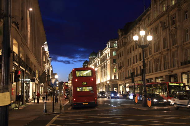 istock Regent street by night - London - UK 641041676