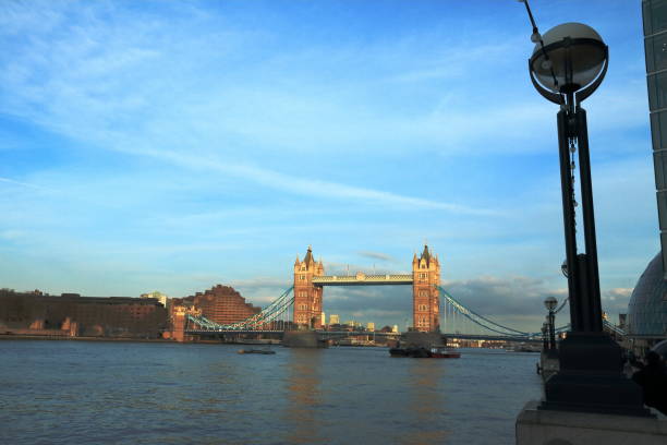 istock Tower Bridge and street lamp - London - UK 641042992