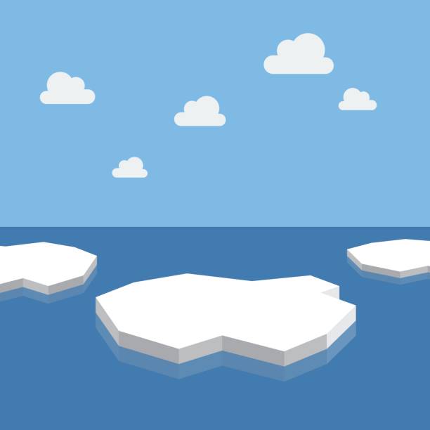 illustrazioni stock, clip art, cartoni animati e icone di tendenza di filo interdentale nel mare - ice floe