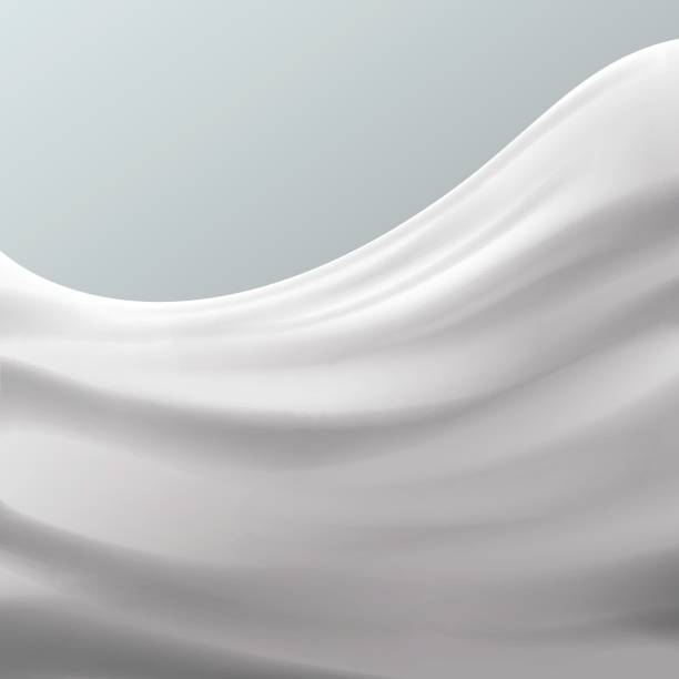 White silk background White silk background in vector sheet bedding stock illustrations