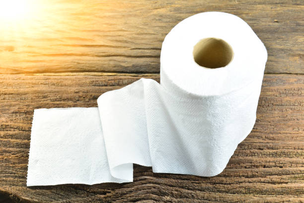 istock White tissue paper put on the old bark, wood 641052192