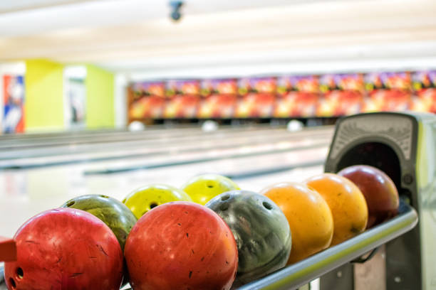 istock Bowling. Bowling balls. Bowling alley.  Vivid colors 641052220