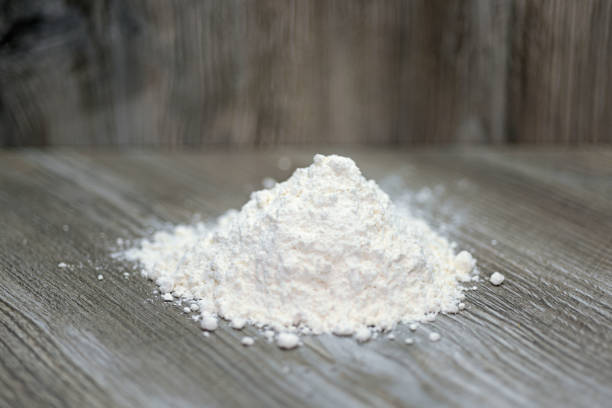 Heap of white flour.