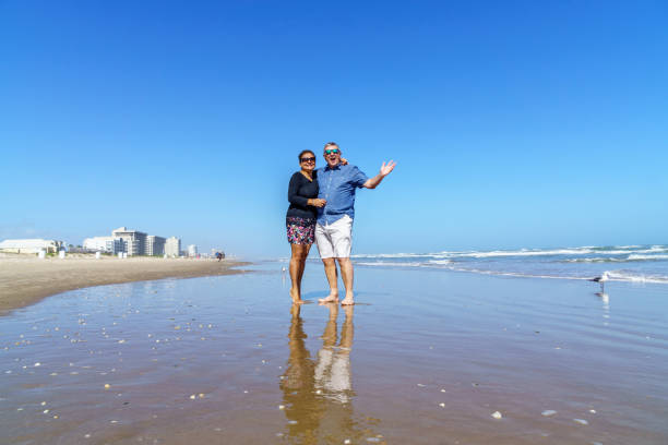 istock Senior couple at the beach 641053098