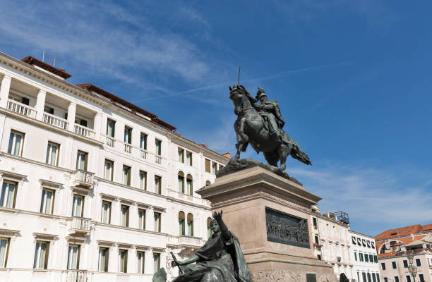 istock Equestrian Victor Emmanuel II monument in Venice, Italy. 641054328