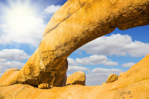 istock The hot African sun over the desert 641055814