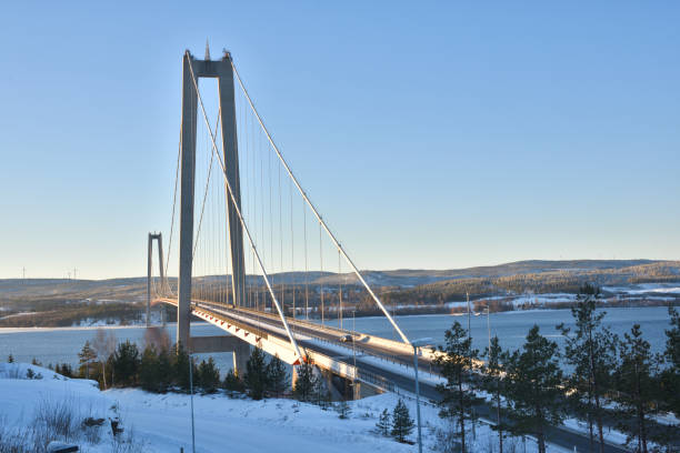 istock High coast bridge in midwinter sun 641057898