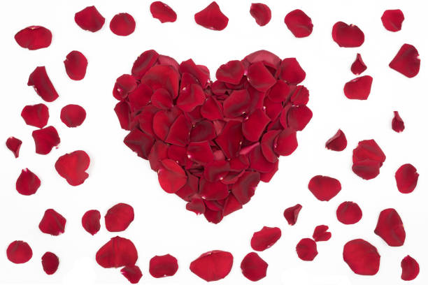 istock A heart made of red rose petals 641059612