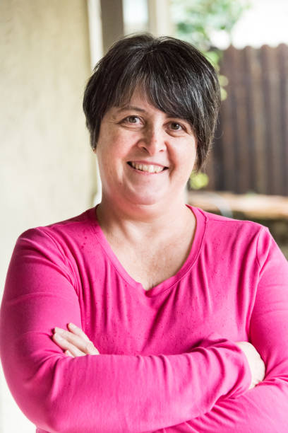istock Smiling mature woman 641059700