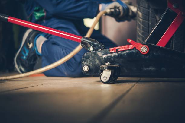 istock Repairing Car in the Garage 641061862