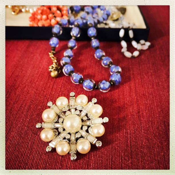 istock Antique Costume Jewelry 641061952