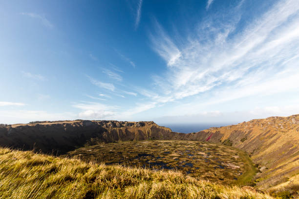 istock Hano Kau Volcano Crater in Easter Island, Chile 641063000