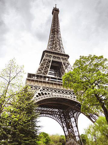 paris tour eiffel in summer